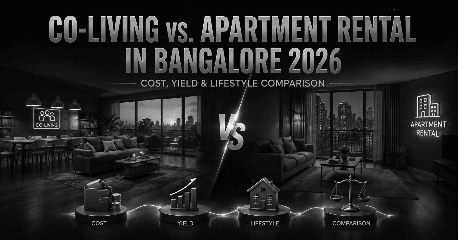 Co-Living vs. Apartment Rental in Bangalore 2026 — Cost, Yield & Lifestyle Comparison