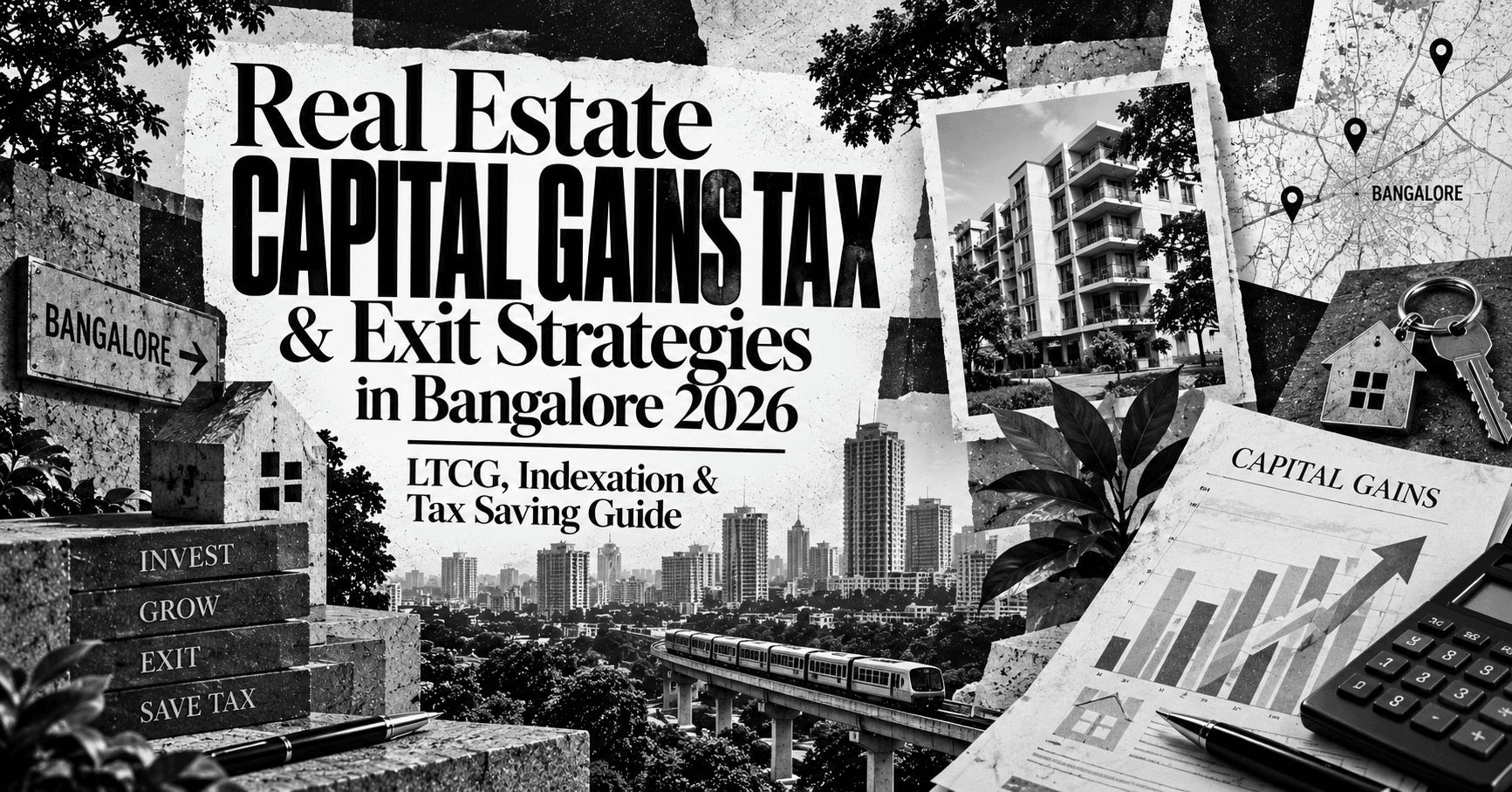 Real Estate Capital Gains Tax & Exit Strategies in Bangalore 2026 — LTCG, Indexation & Tax Saving Guide