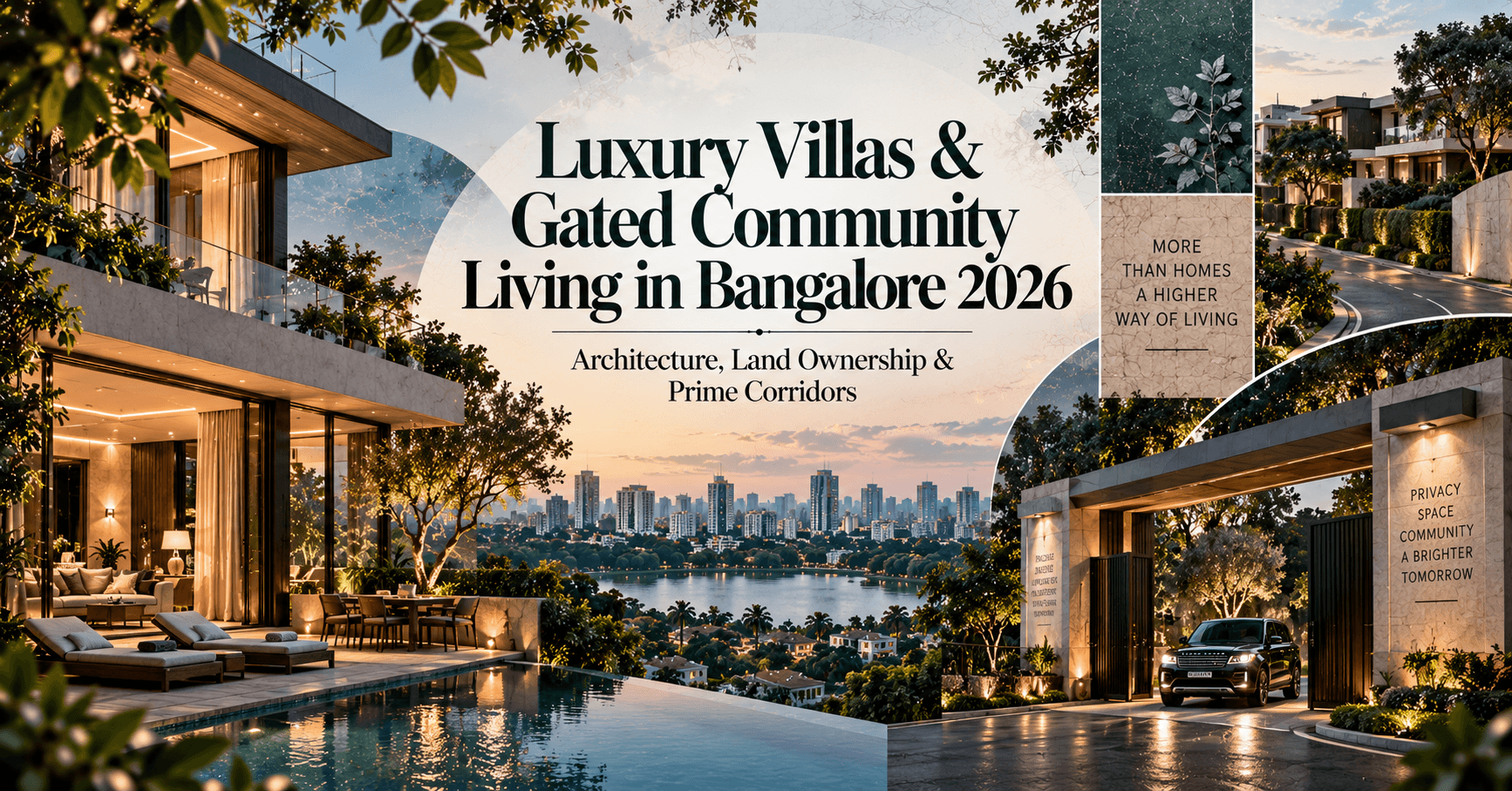 Luxury Villas & Gated Community Living in Bangalore 2026 — Architecture, Land Ownership & Prime Corridors