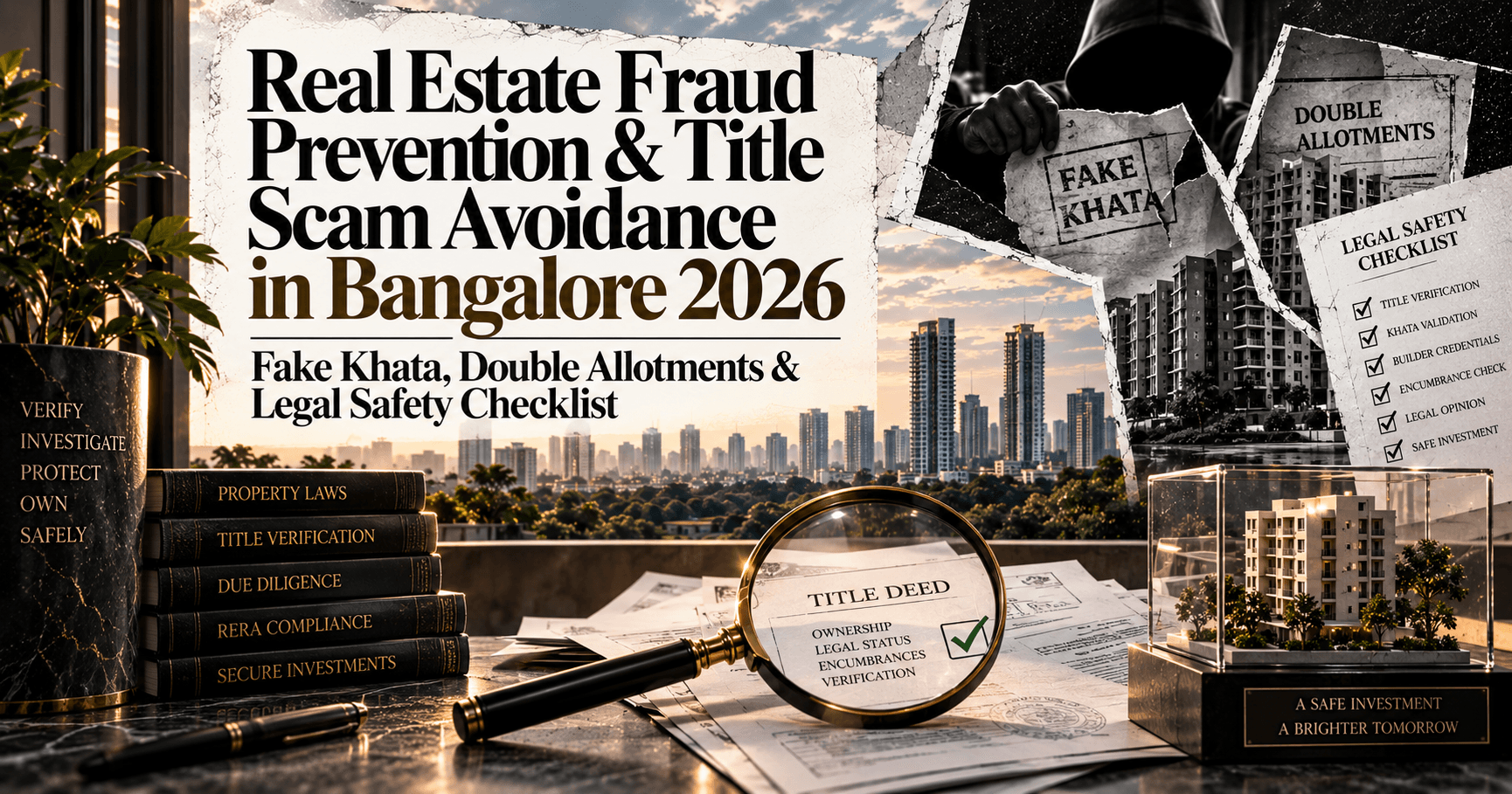 Real Estate Fraud Prevention & Title Scam Avoidance in Bangalore 2026 — Fake Khata, Double Allotments & Legal Safety Checklist