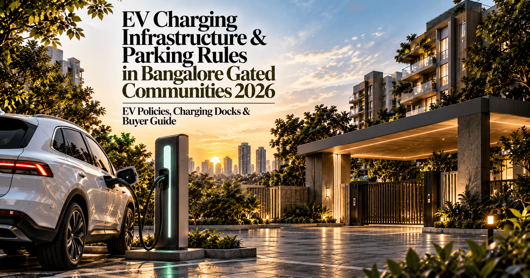 EV Charging Infrastructure & Parking Rules in Bangalore Gated Communities 2026 — EV Policies, Charging Docks & Buyer Guide