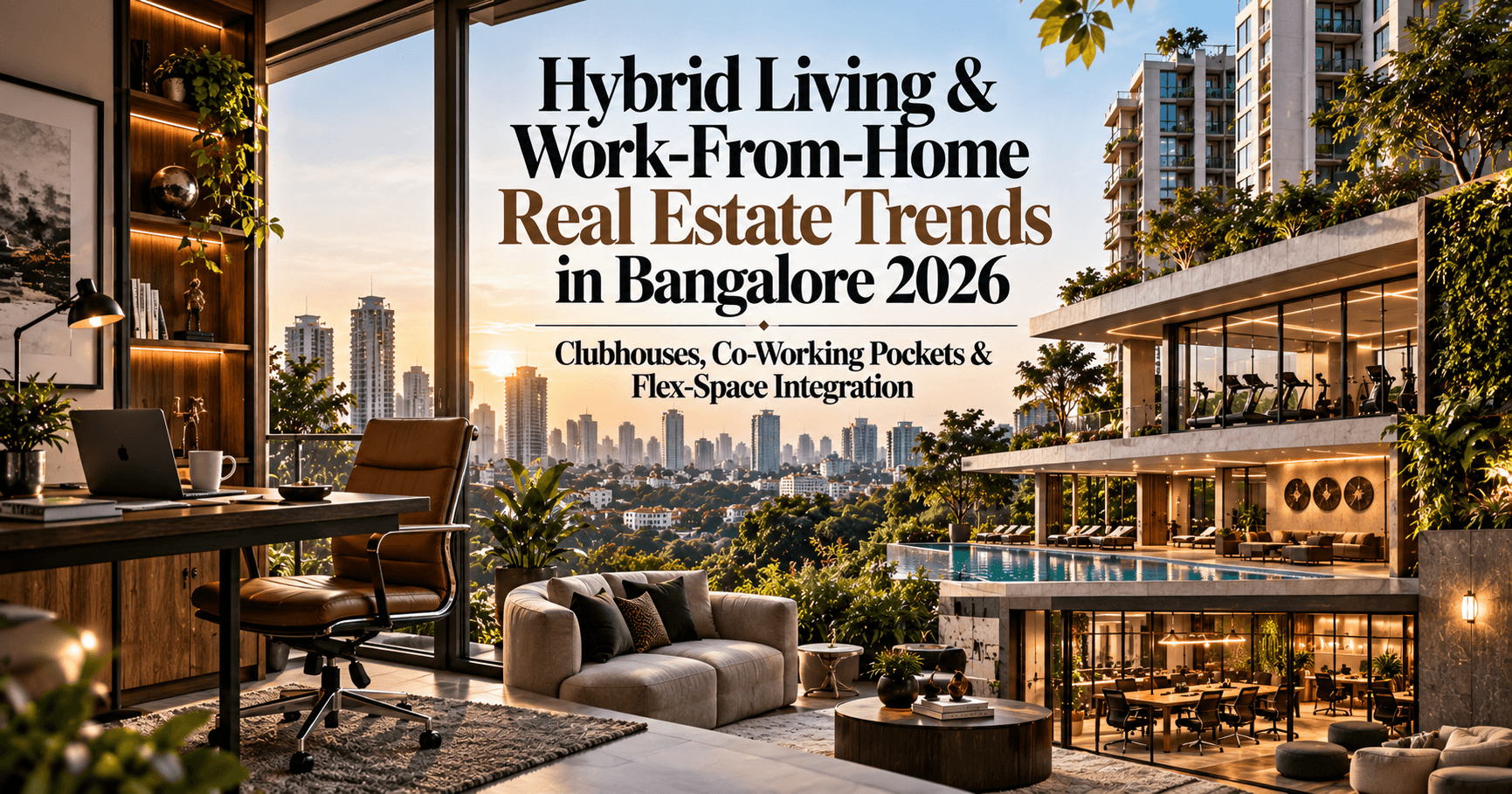 Hybrid Living & Work-From-Home Real Estate Trends in Bangalore 2026 — Clubhouses, Co-Working Pockets & Flex-Space Integration