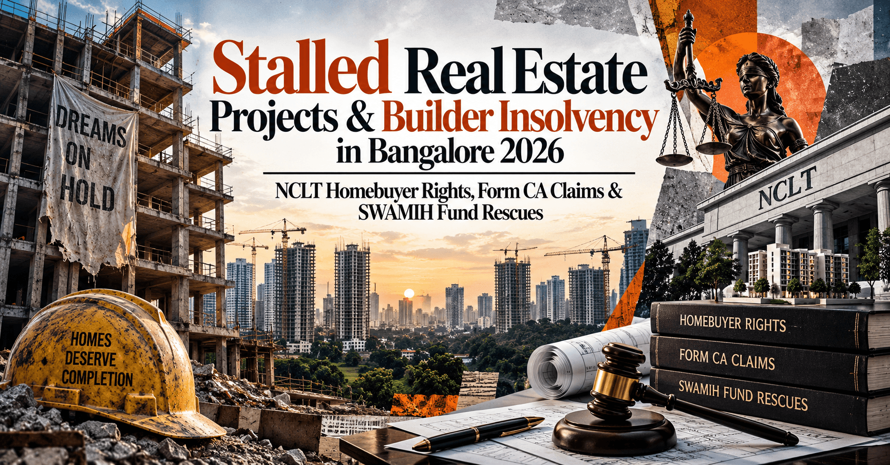 Stalled Real Estate Projects & Builder Insolvency in Bangalore 2026 — NCLT Homebuyer Rights, Form CA Claims & SWAMIH Fund Rescues