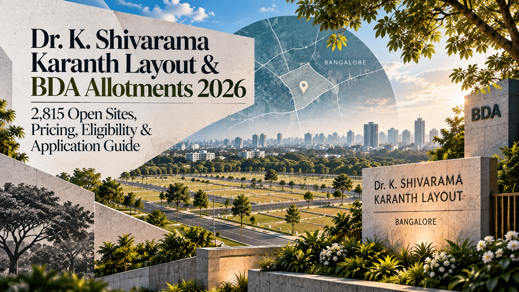 Dr. K. Shivarama Karanth Layout & BDA Allotments 2026 — 2,815 Open Sites, Pricing, Eligibility & Application Guide