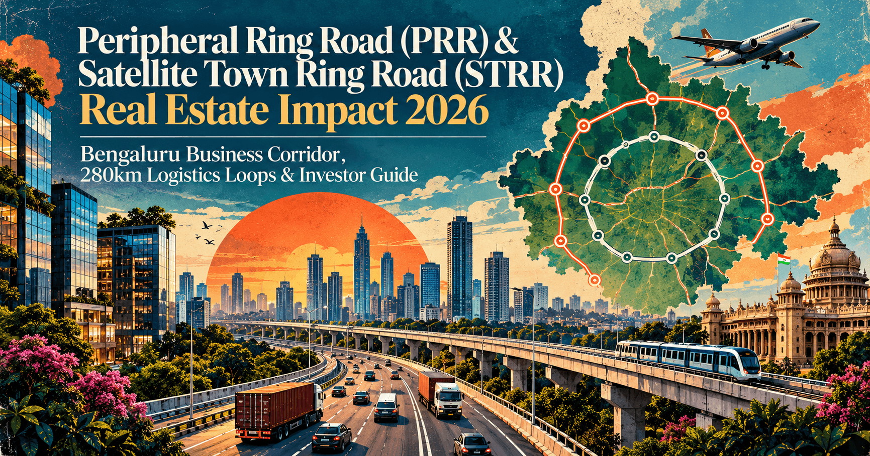 Peripheral Ring Road (PRR) & Satellite Town Ring Road (STRR) Real Estate Impact 2026 — Bengaluru Business Corridor, 280km Logistics Loops & Investor Guide