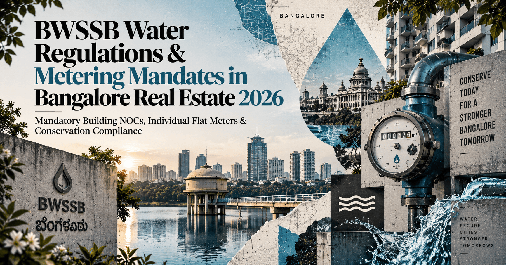 BWSSB Water Regulations & Metering Mandates in Bangalore Real Estate 2026 — Mandatory Building NOCs, Individual Flat Meters & Conservation Compliance