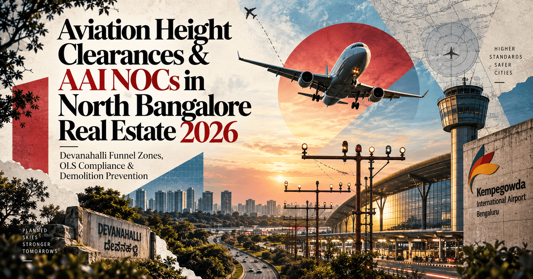 Aviation Height Clearances & AAI NOCs in North Bangalore Real Estate 2026 — Devanahalli Funnel Zones, OLS Compliance & Demolition Prevention