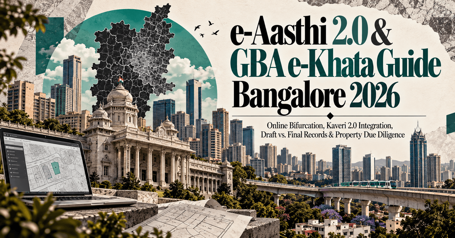 e-Aasthi 2.0 & GBA e-Khata Guide Bangalore 2026 — Online Bifurcation, Kaveri 2.0 Integration, Draft vs. Final Records & Property Due Diligence