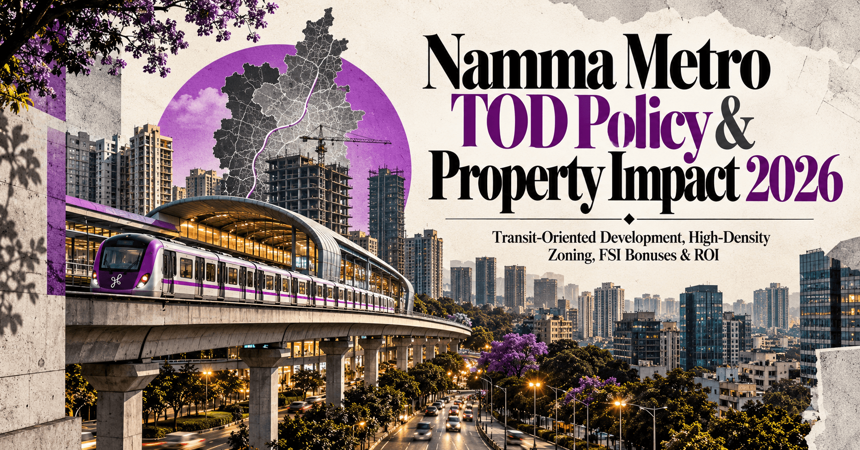 Namma Metro TOD Policy & Property Impact 2026 — Transit-Oriented Development, High-Density Zoning, FSI Bonuses & ROI
