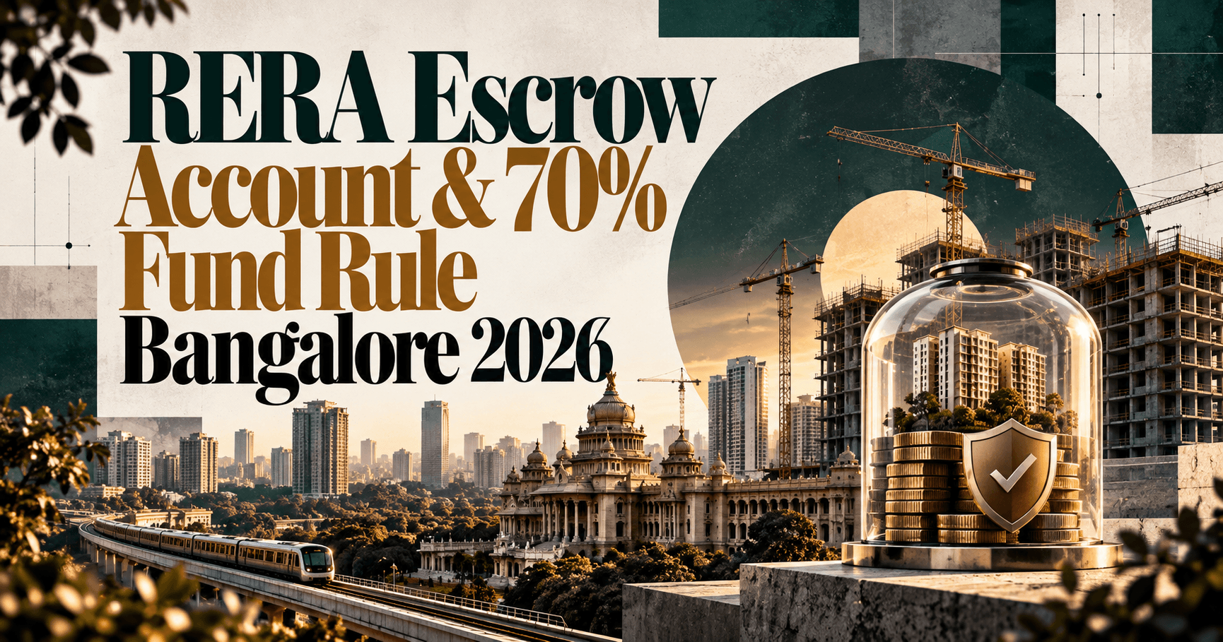 RERA Escrow Account & 70% Fund Rule Bangalore 2026 — Project Finance, Construction Audits & Buyer Safety