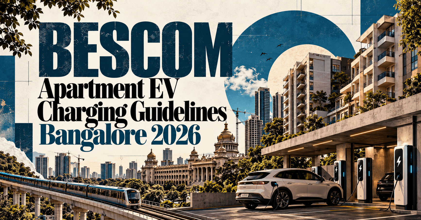 BESCOM Apartment EV Charging Guidelines Bangalore 2026 — Sub-Meters, Load Enhancements, Tariffs & RWA Rules