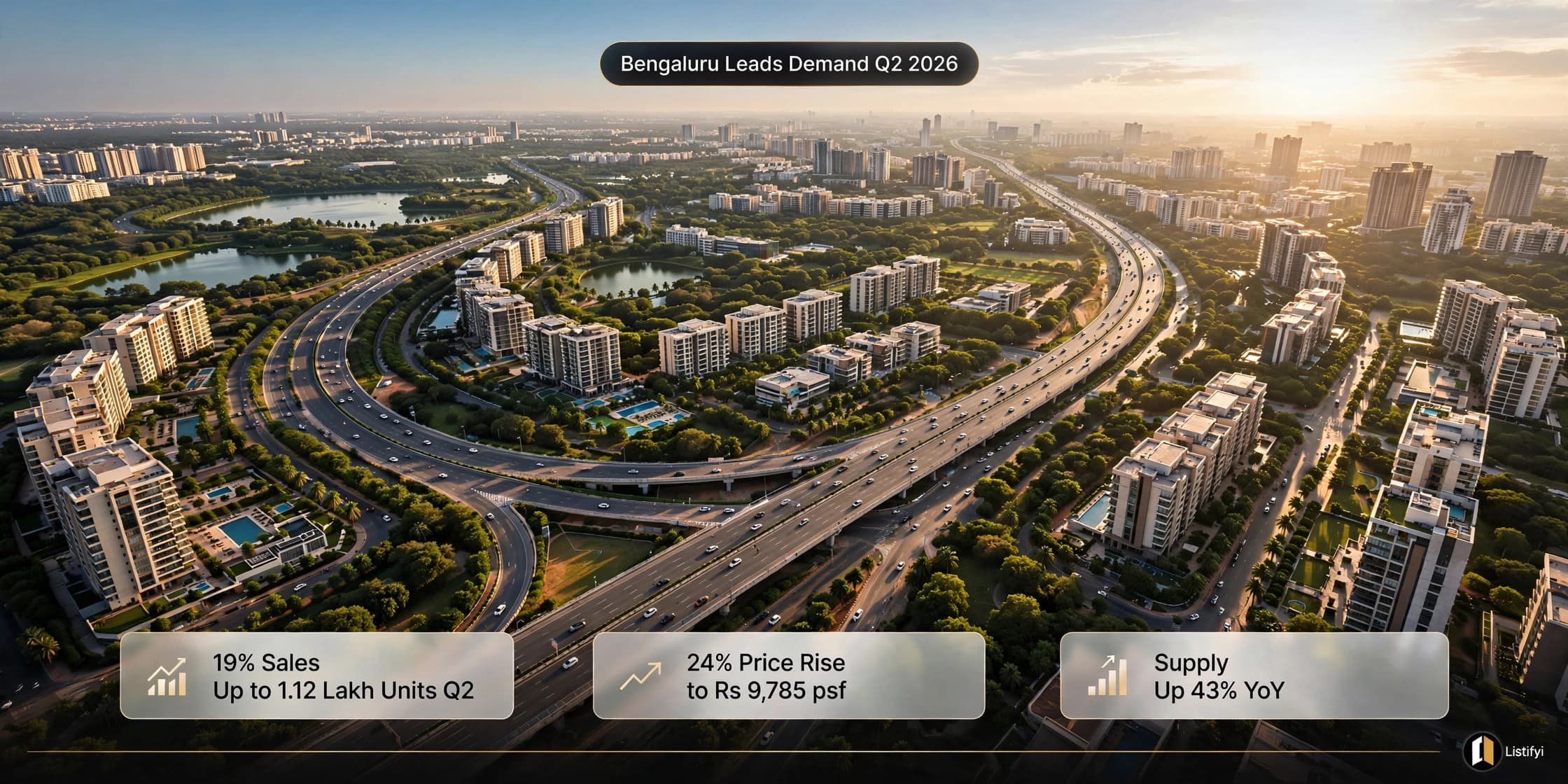 Bengaluru Leads India: Sales Up 19% to 1.12 Lakh Units Q2 2026 Despite 24% Price Rise Supply Up 43% FOMO Real? Reddit vs Data