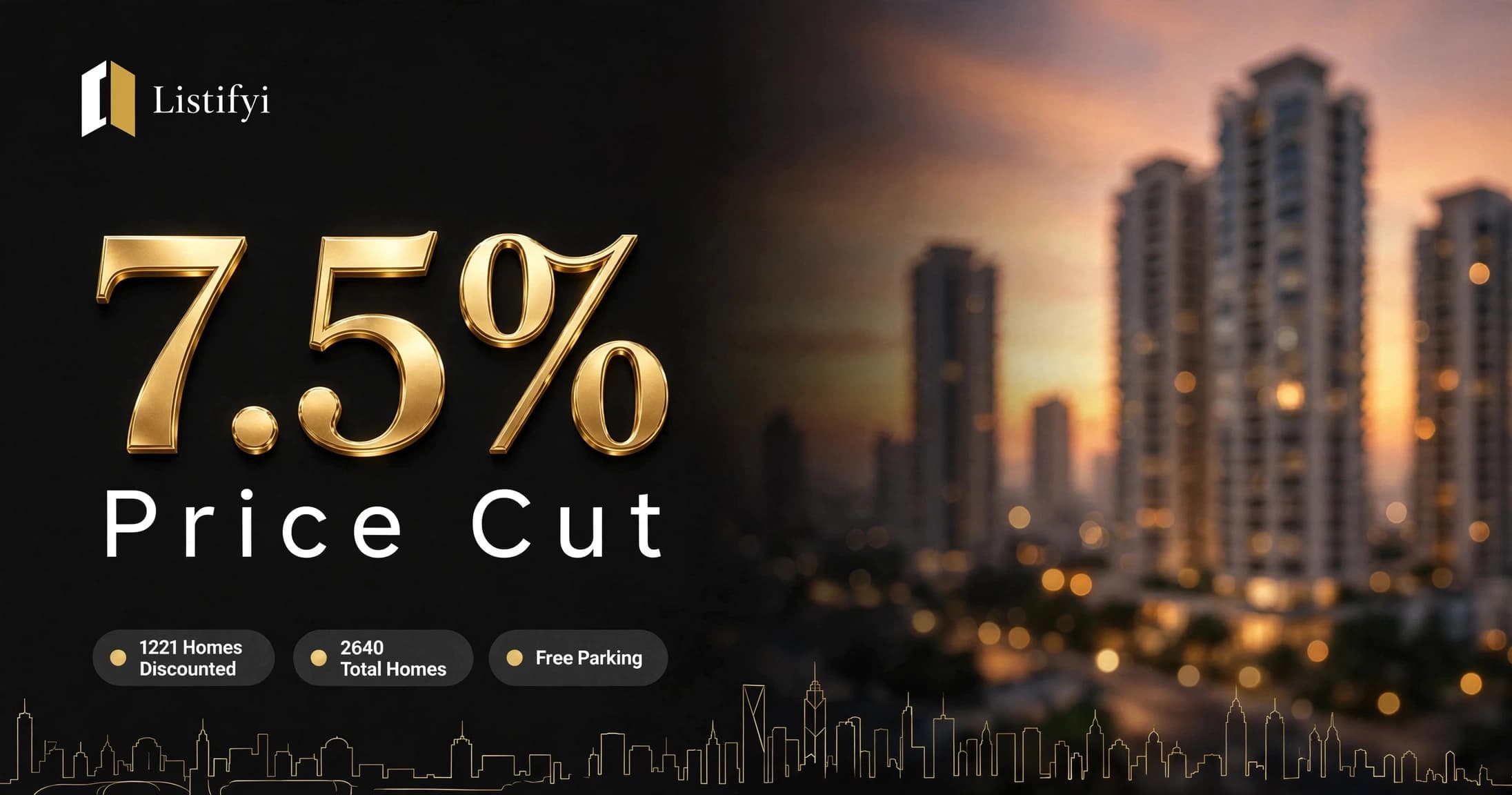 Mumbai MHADA Lottery 2026 Price Cut 7.5 Percent on 1221 Homes of 2640 Homes Free Parking