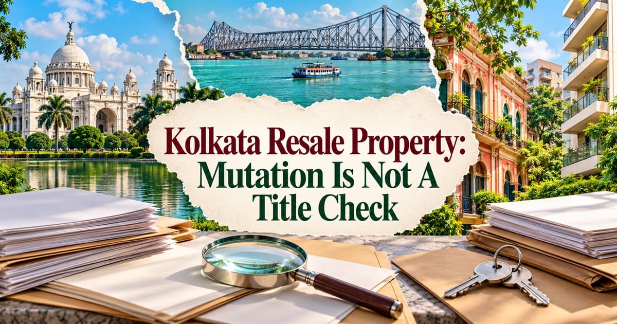 Kolkata Resale Property: Mutation Is Not A Title Check