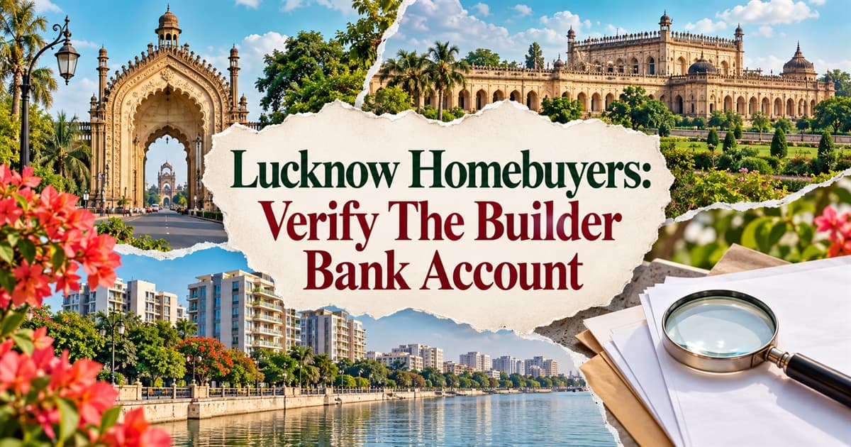 Lucknow Homebuyers: Verify The Builder Bank Account