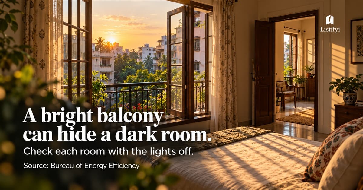 Kolkata Flat Buying: Check Daylight Beyond The Balcony