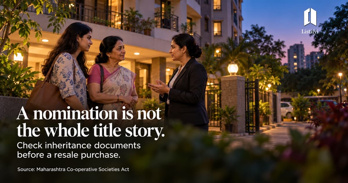 Mumbai Flat Nominee Vs Legal Heir: What Buyers Must Check