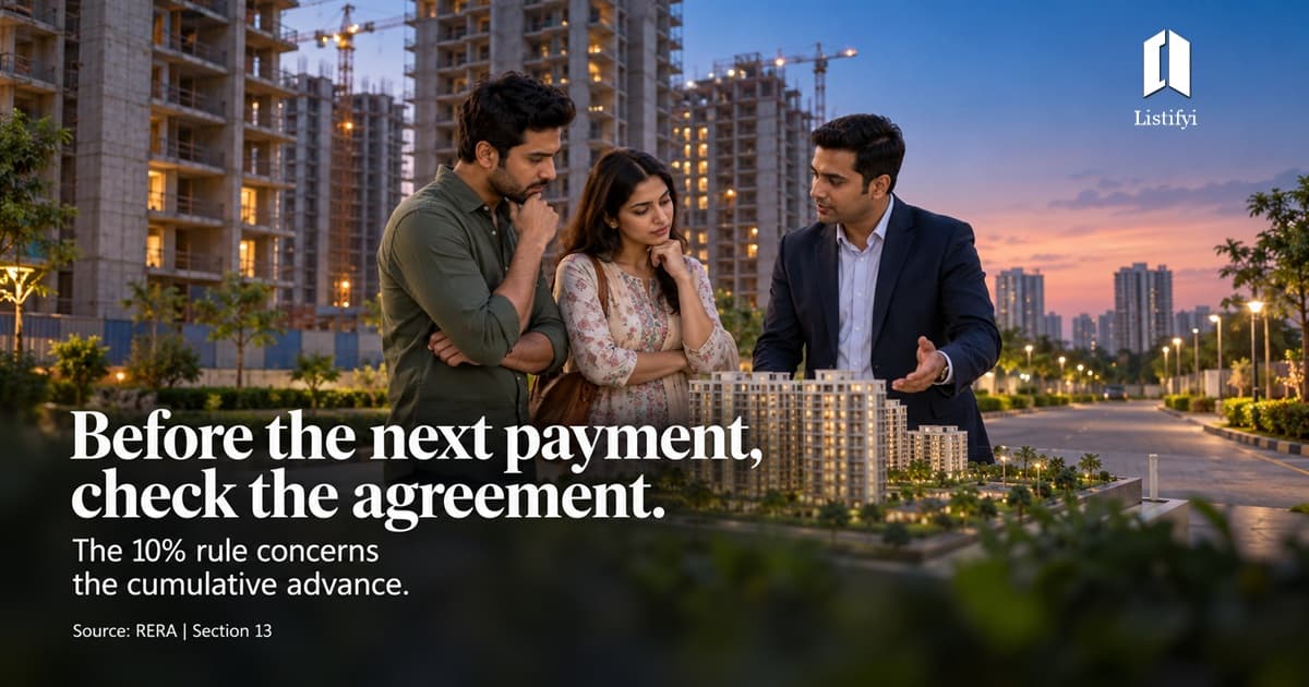 Noida Flat Booking: Can A Builder Take More Than 10%?