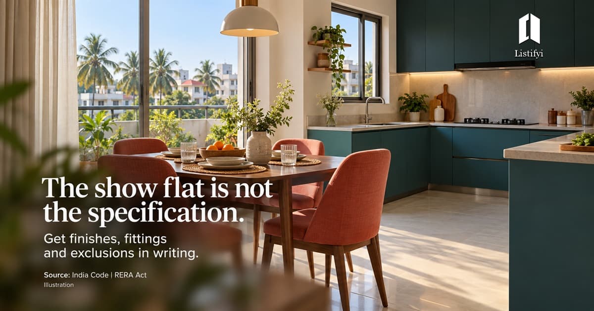 Chennai Flat Booking: What Is Included In The Show Flat?
