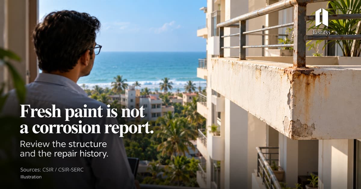 Chennai Coastal Flat: Check Corrosion Before Buying