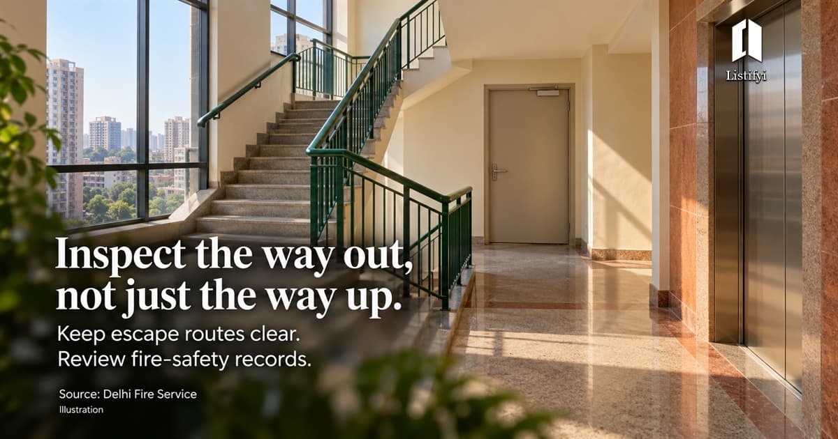 Delhi High-Rise Flat: Check The Staircase Before Buying
